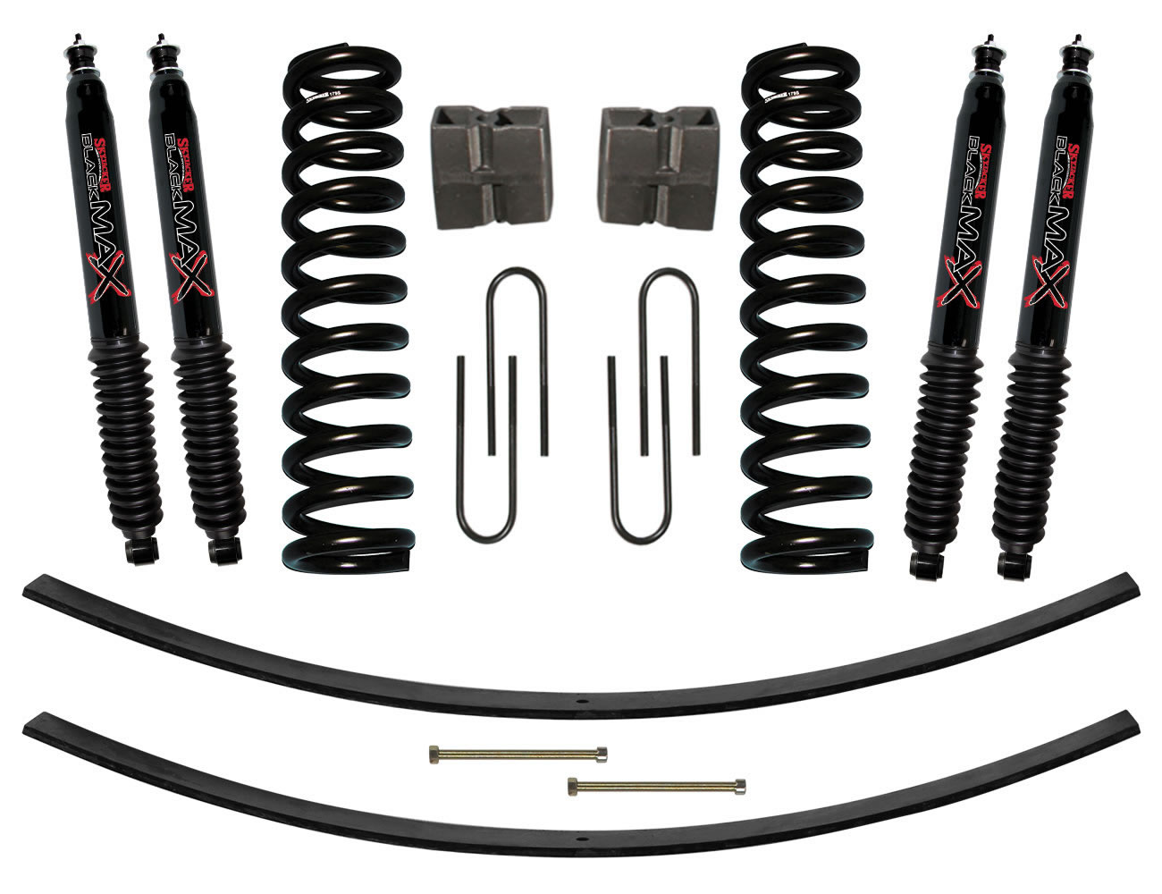 179PKB 9 in. Suspension Lift Kit with Black MAX Shocks Skyjacker