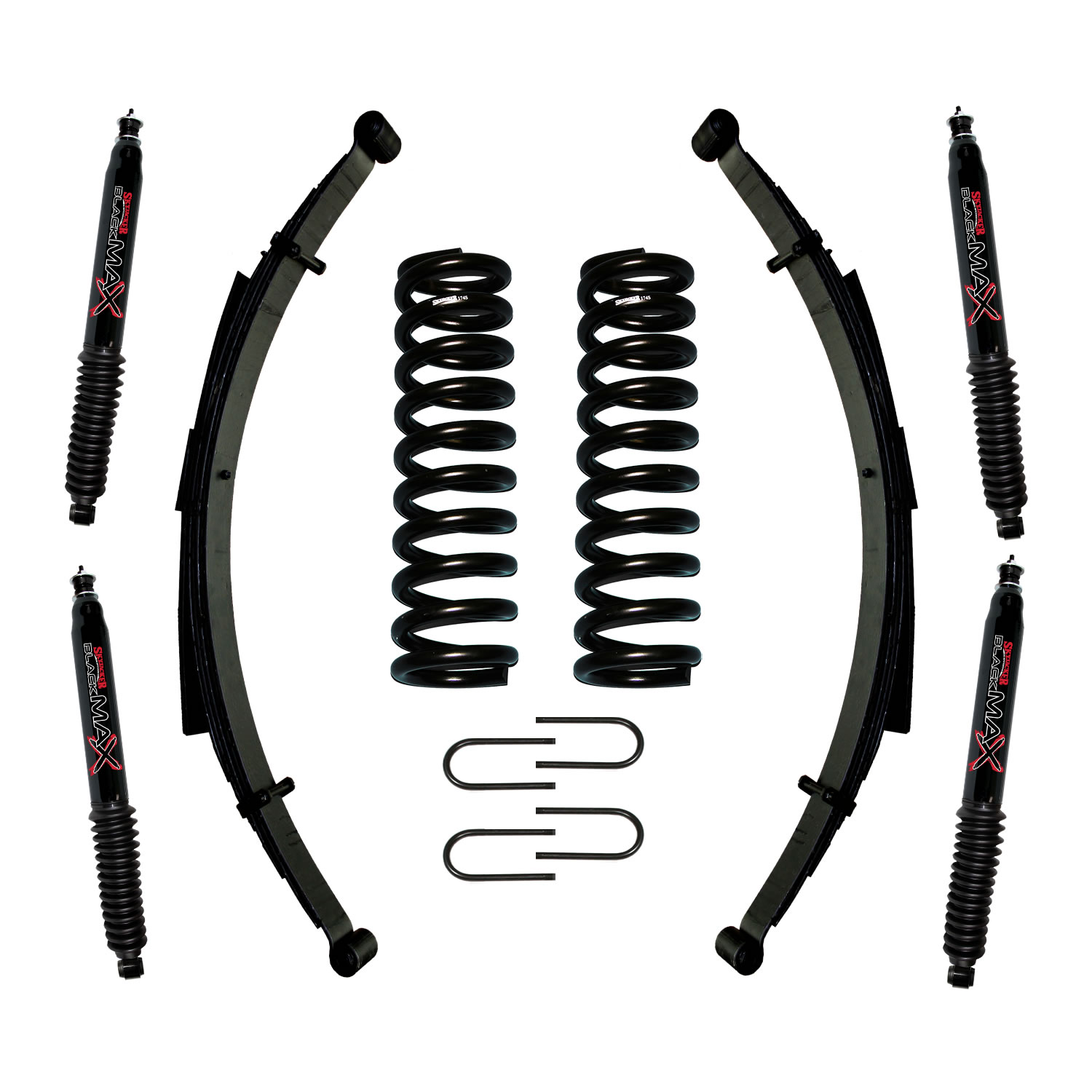 174PKS-B - 4 in. Suspension Lift System with Black MAX Shocks