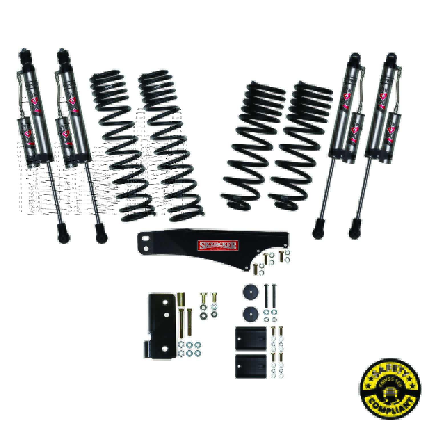 JK25BKXLT 2.5 in. Dual Rate Long Travel Suspension Lift With ADX 2.0