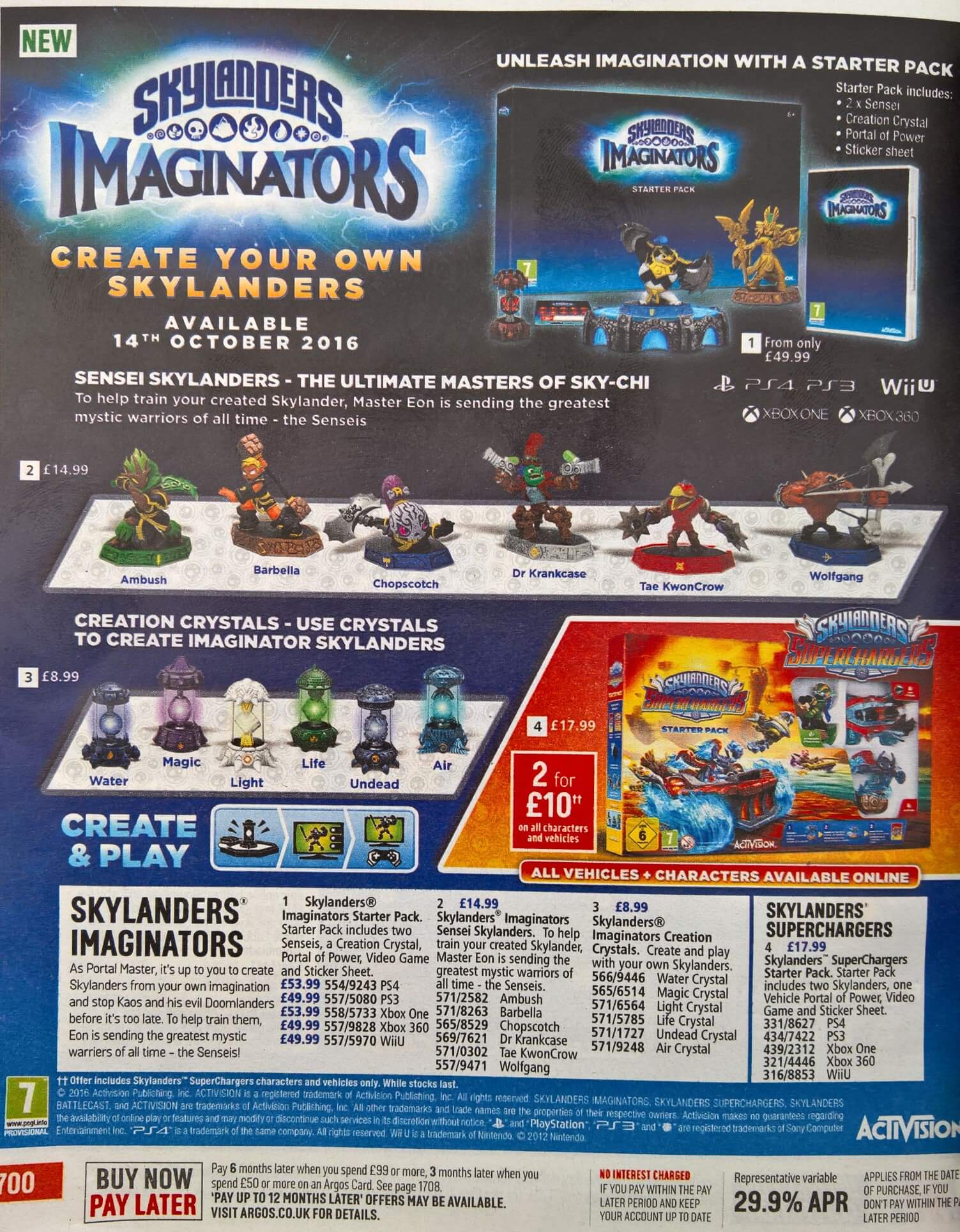Argos Catalogue Reveals More Sensei For Imaginators Skylanders