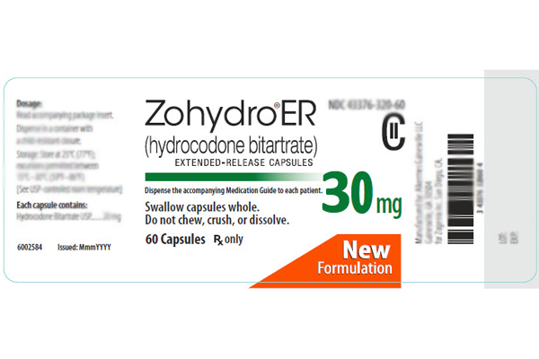 ZOHYDRO ER 30 MG CAPSULES Sky Pain Meds