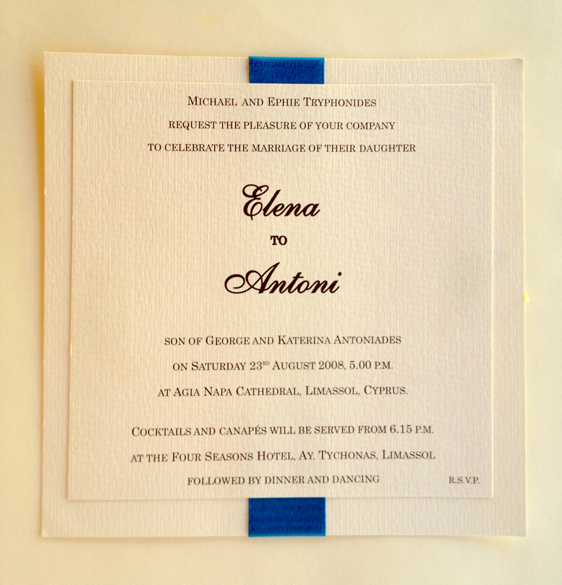 Wedding Invitation SkyPrint