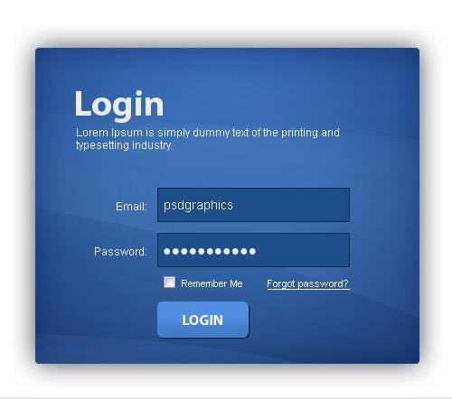 20 Beautiful Login Form Psd For Designers SkyTechGeek