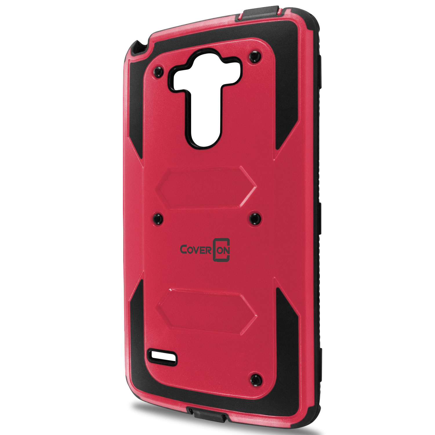 Rugged Hybrid Armor Phone Cover Case with Screen Protector for LG G