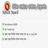 সিভিল সার্জনের কার্যালয়, ঠাকুরগাঁও নিয়োগ বিজ্ঞপ্তি