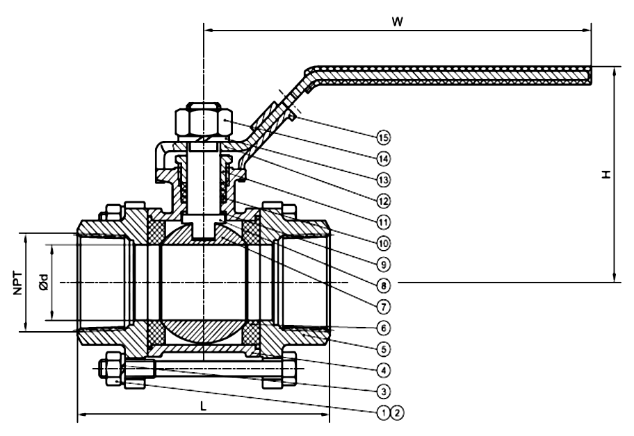Full Bore 2 IN Floating Brass Ball Valve Manufacturer & Factory