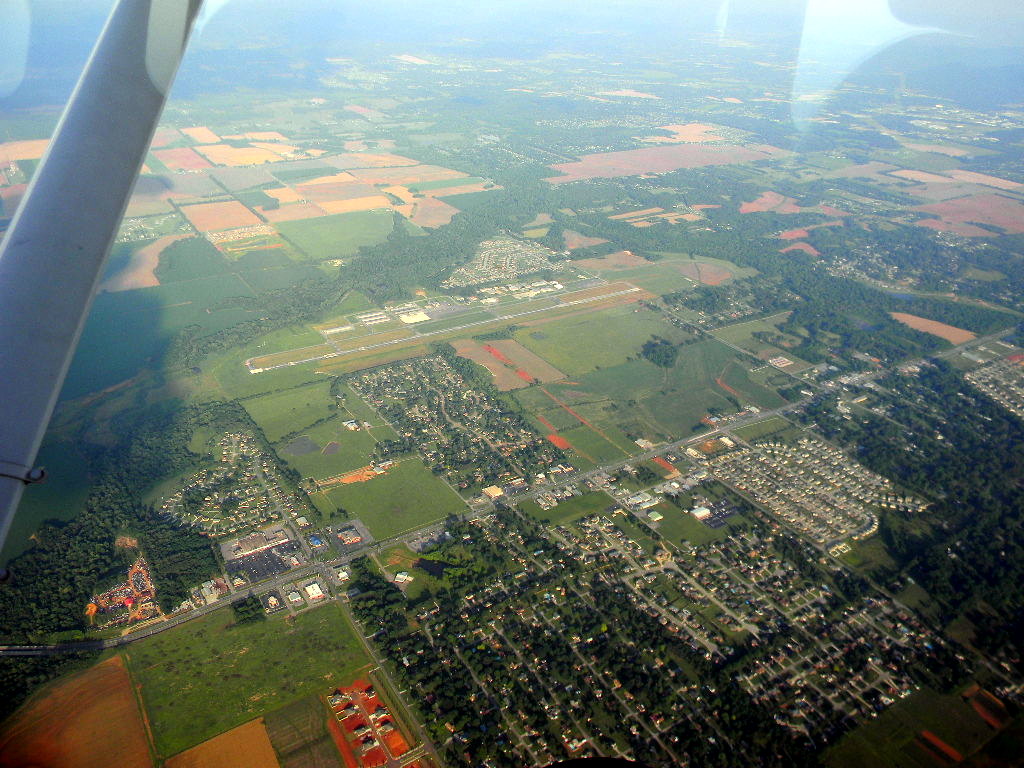 KMDQ from above SkyVector
