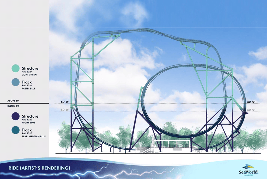 Concept Art Rendering For Electrical Eel At SeaWorld San Diego With