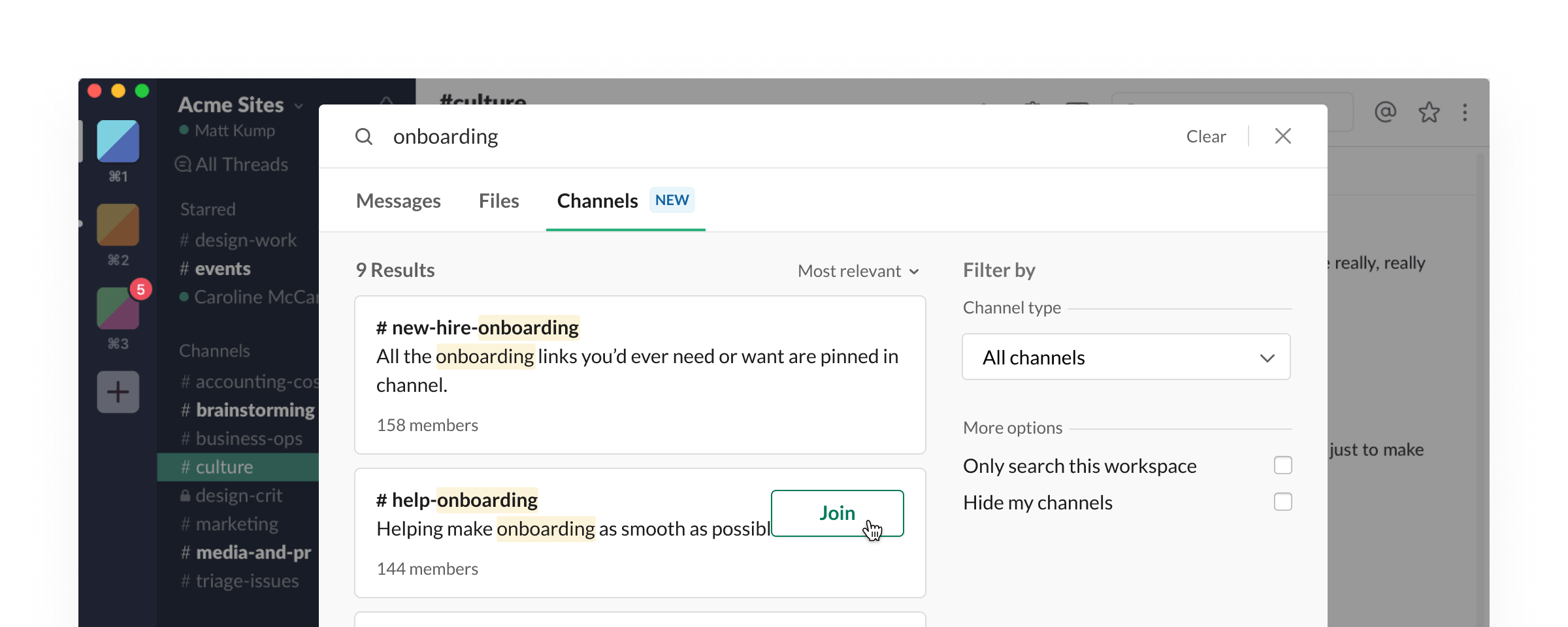 Introducing channel search an easier way to find channels in Slack