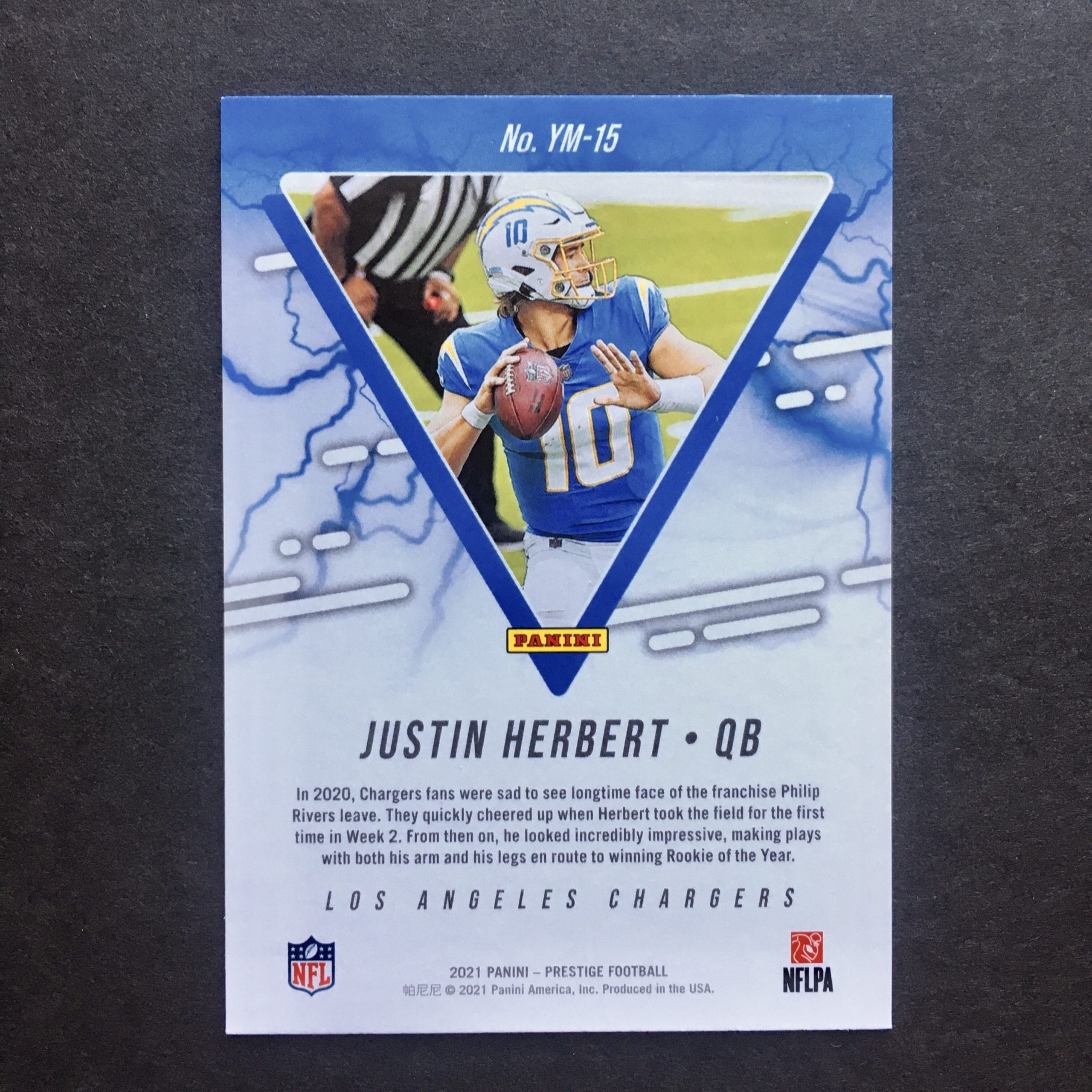 Justin Herbert 2021 Prestige Youth Movement Insert SLAM Sports Cards