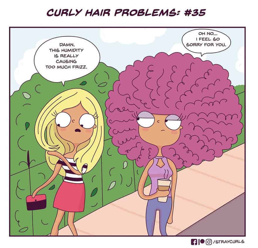 19 Hilarious comics based on curly hair problems you must see