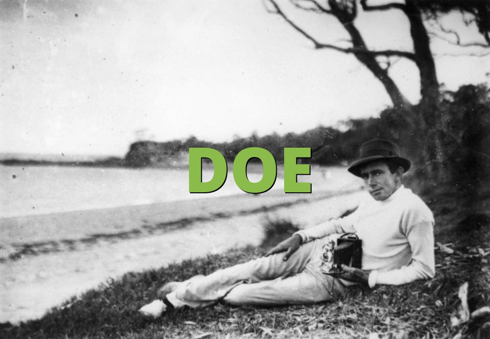 DOE » What does DOE mean? »