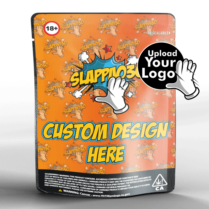 Custom Mylar Bags 3.57g Round Edge Slappa030