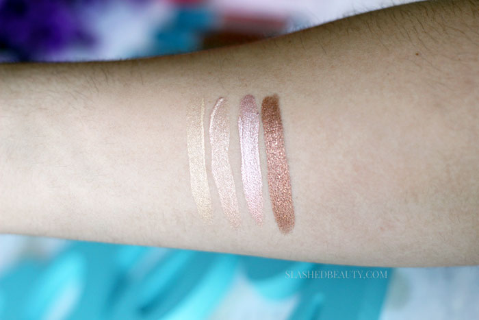 REVIEW elf Aqua Beauty Molten Liquid Eyeshadows Slashed Beauty