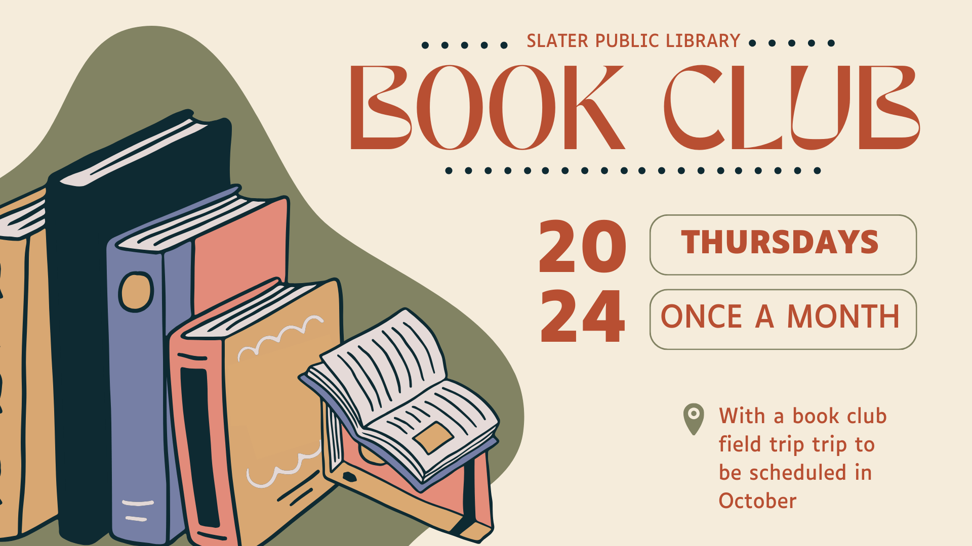 Adult Programs Slater Public Library