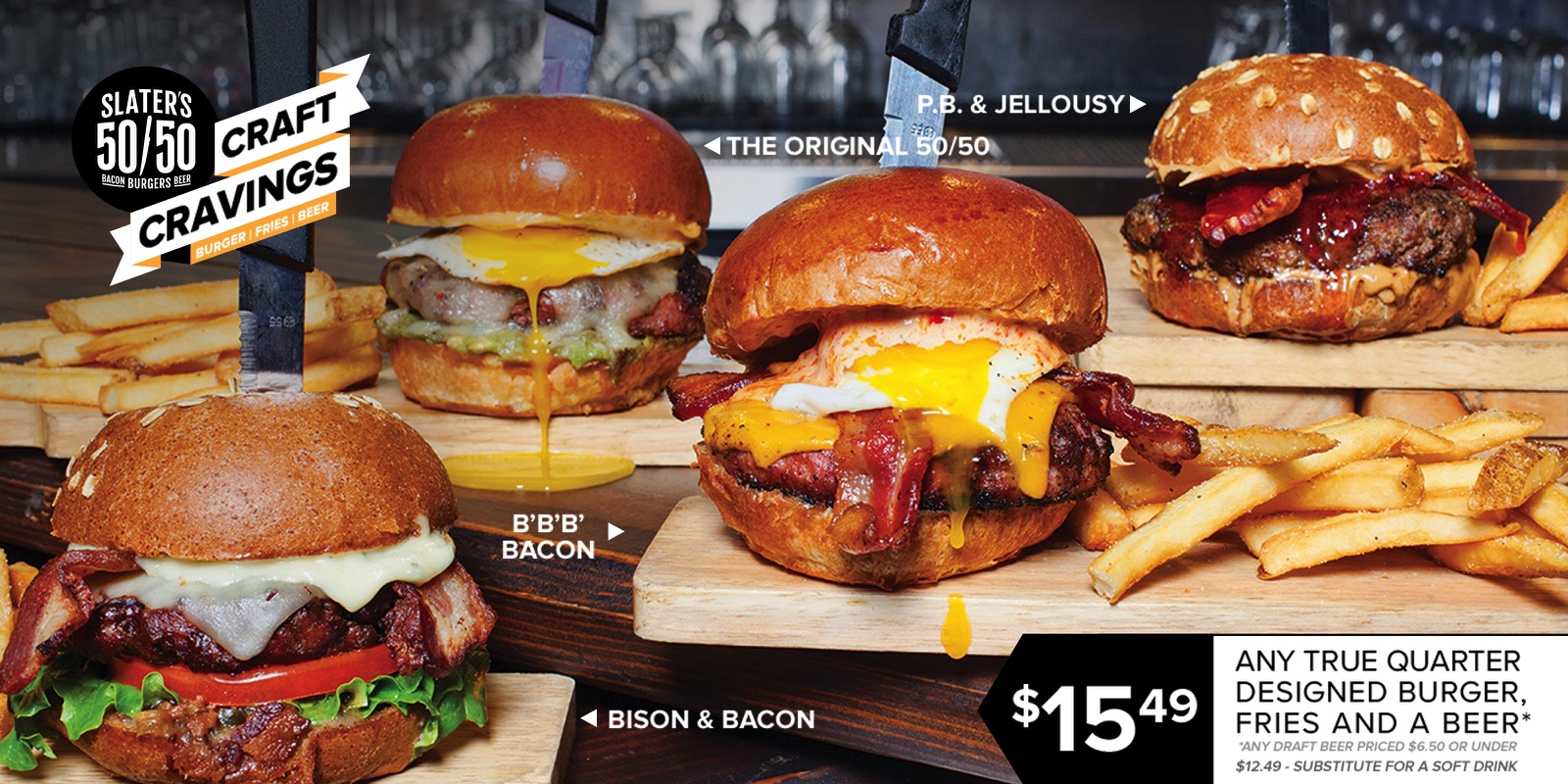 Slater's 50/50 Burgers by Design