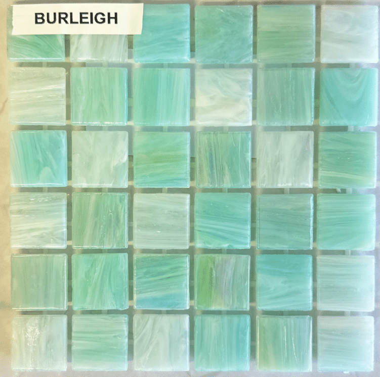 Burleigh Glass Mosaic Slate and Stone Bathroom, Floor, Granite