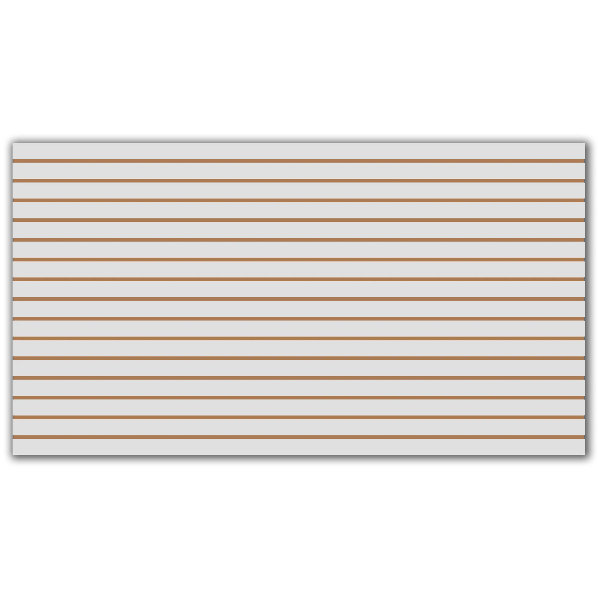 Light Gray Slatwall Panel 4′ x 8′ Slatwall World