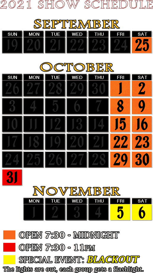Dates & Times Chippewa Lake Slaughterhouse