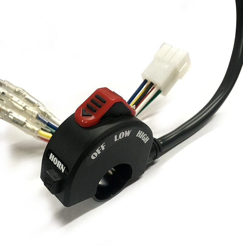 Bar Mounted Head Light Switch controls headlight functions