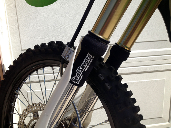Short ZipOn Fork Covers by Seal Savers Slavens Racing