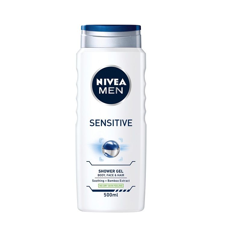 Nivea Душ гел за чувствителна кожа за мъже 500мл / Nivea Shower Gel for