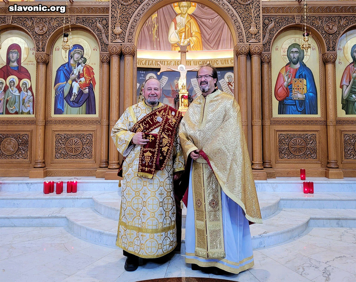 Visit by Deacon to St. Sophia in Jeffersonville, PA Slavic