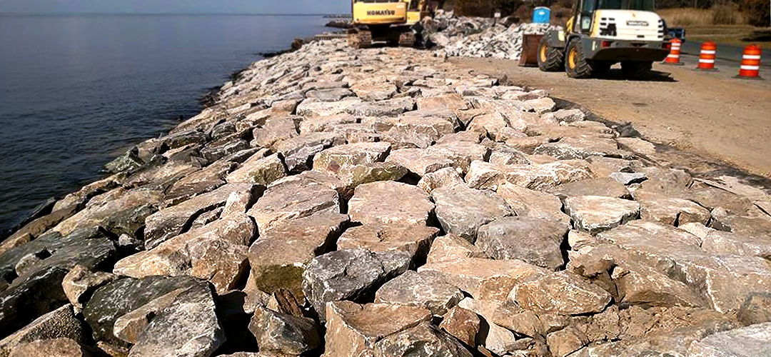 Riprap Erosion Control in Easton, MD Slayden's Erosion Control