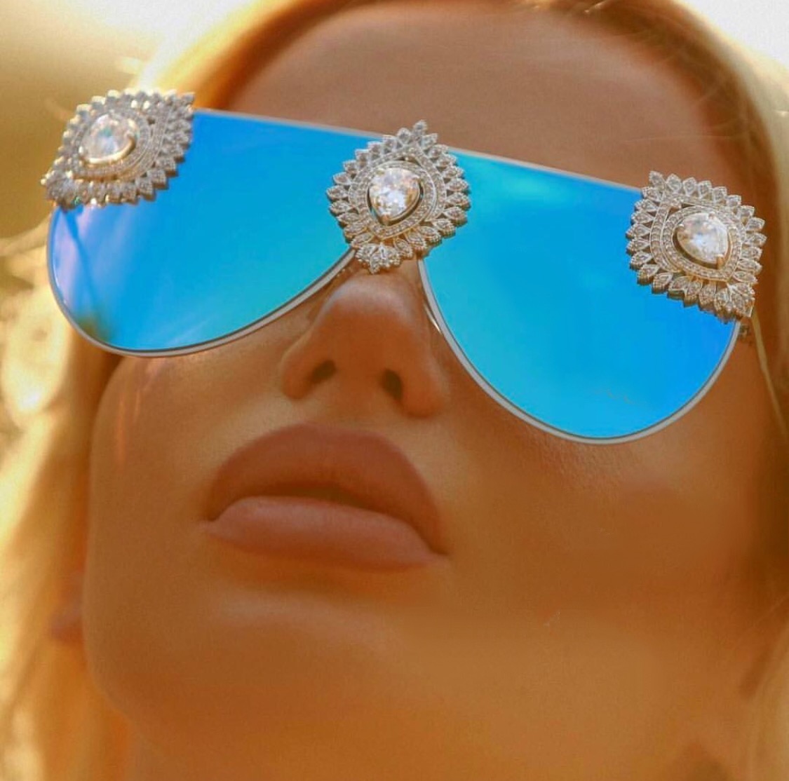 Colourful embellished luxury eyewear Slaylebrity