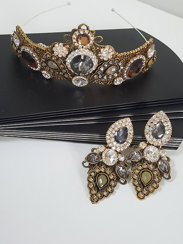 Bronze Crown jewellery set Fashion and Lifestyle Slaylebrity