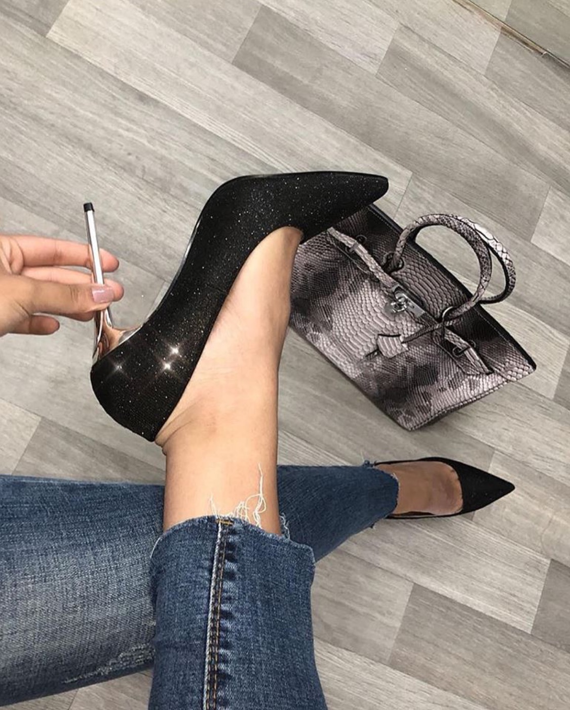 Shiny Glitter stilettos Fashion and lifestyle Slaylebrity