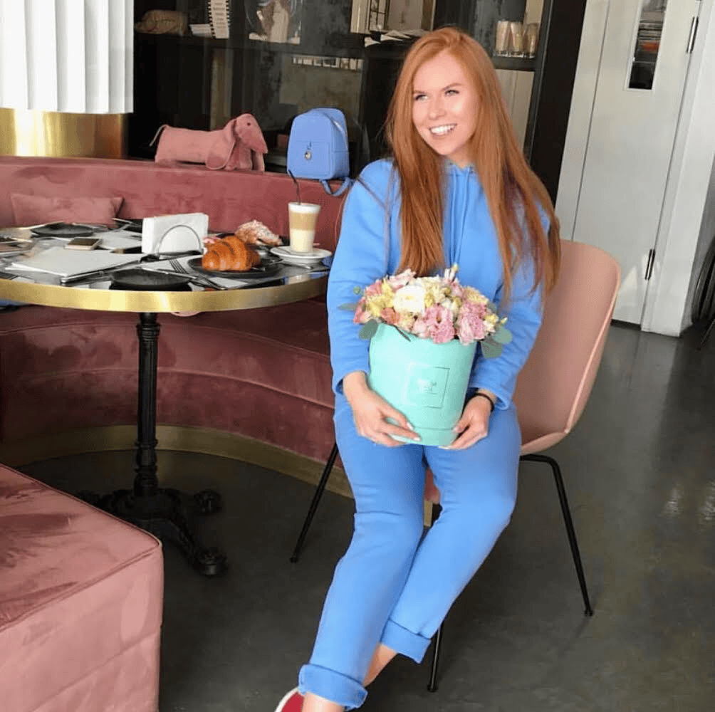 Baby blue luxury leisure jumper set Fashion Slaylebrity
