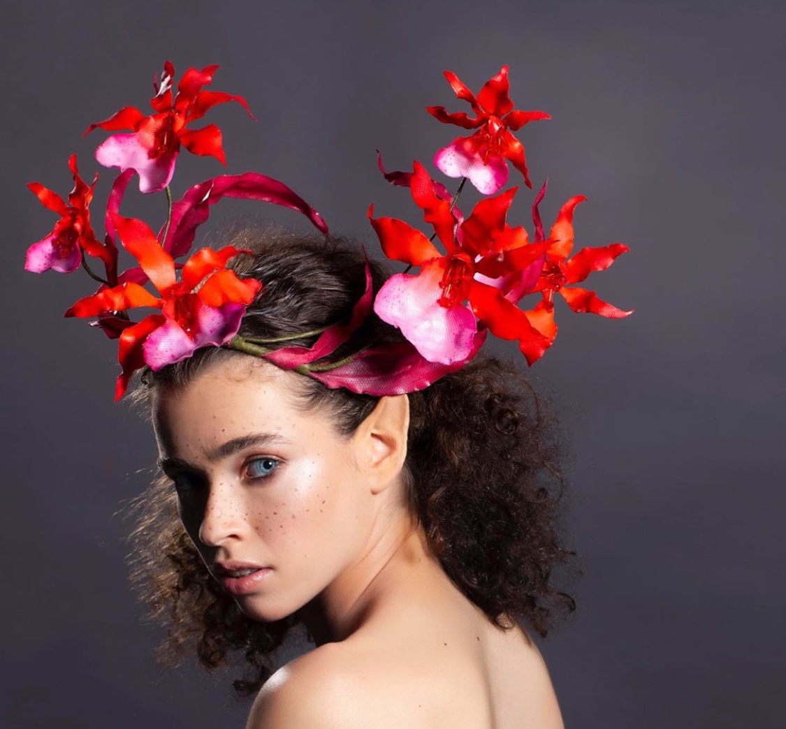 Floral custom red hat Slaylebrity