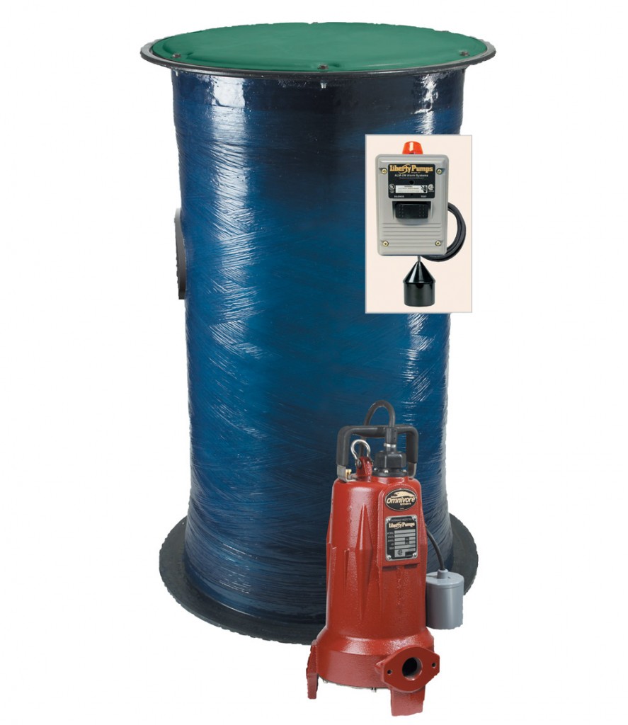 Residential Grinder Package, unassembled, 24" x 48" basin, LSG202A