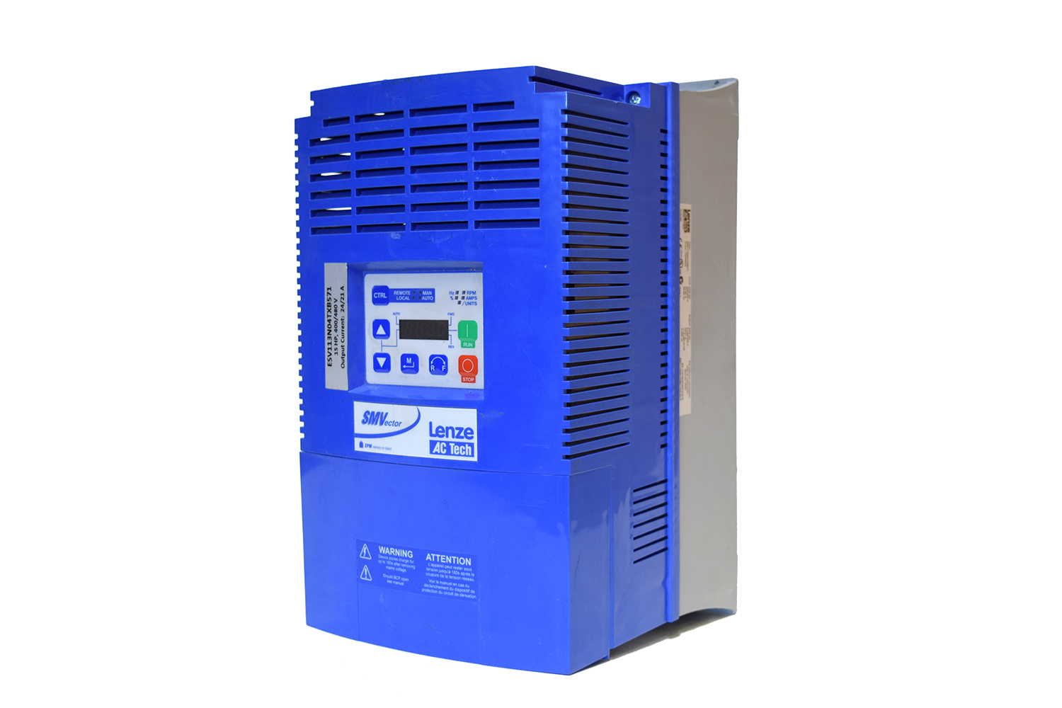 Lenze AC Tech SMVector Drive 15 hp, 400/480V, 3PH Input, 3PH Output. ESV113N04TXB571