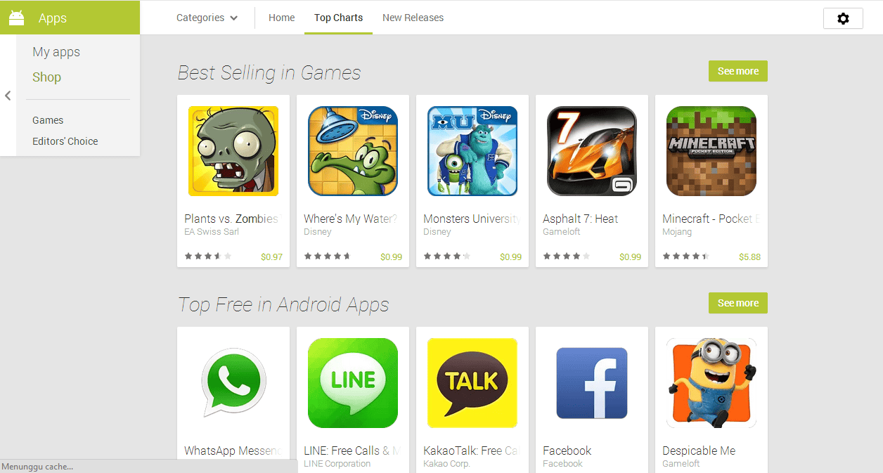Redesain Besarbesaran Google Play Store Versi Web