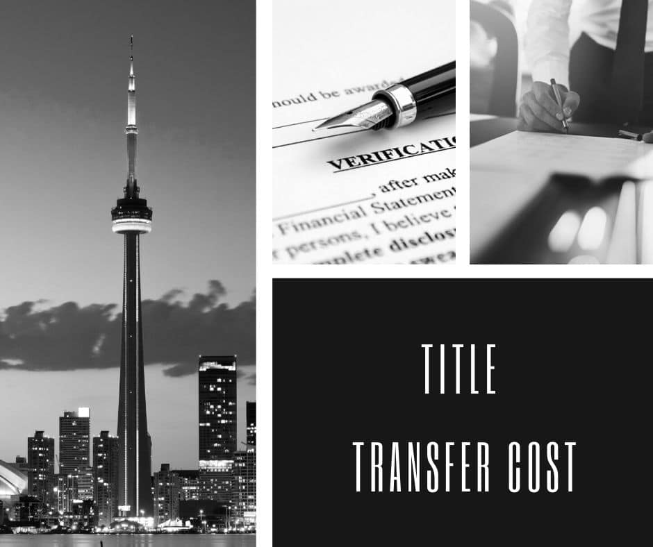Property Title Transfer Ontario Cost & Lawyer Title Transfer Fees 450