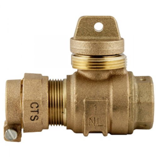 1 INCH CTS X 1 INCH FEMALE IRON PIPE MINNEAPOLIS PATTERN BALL VALVE