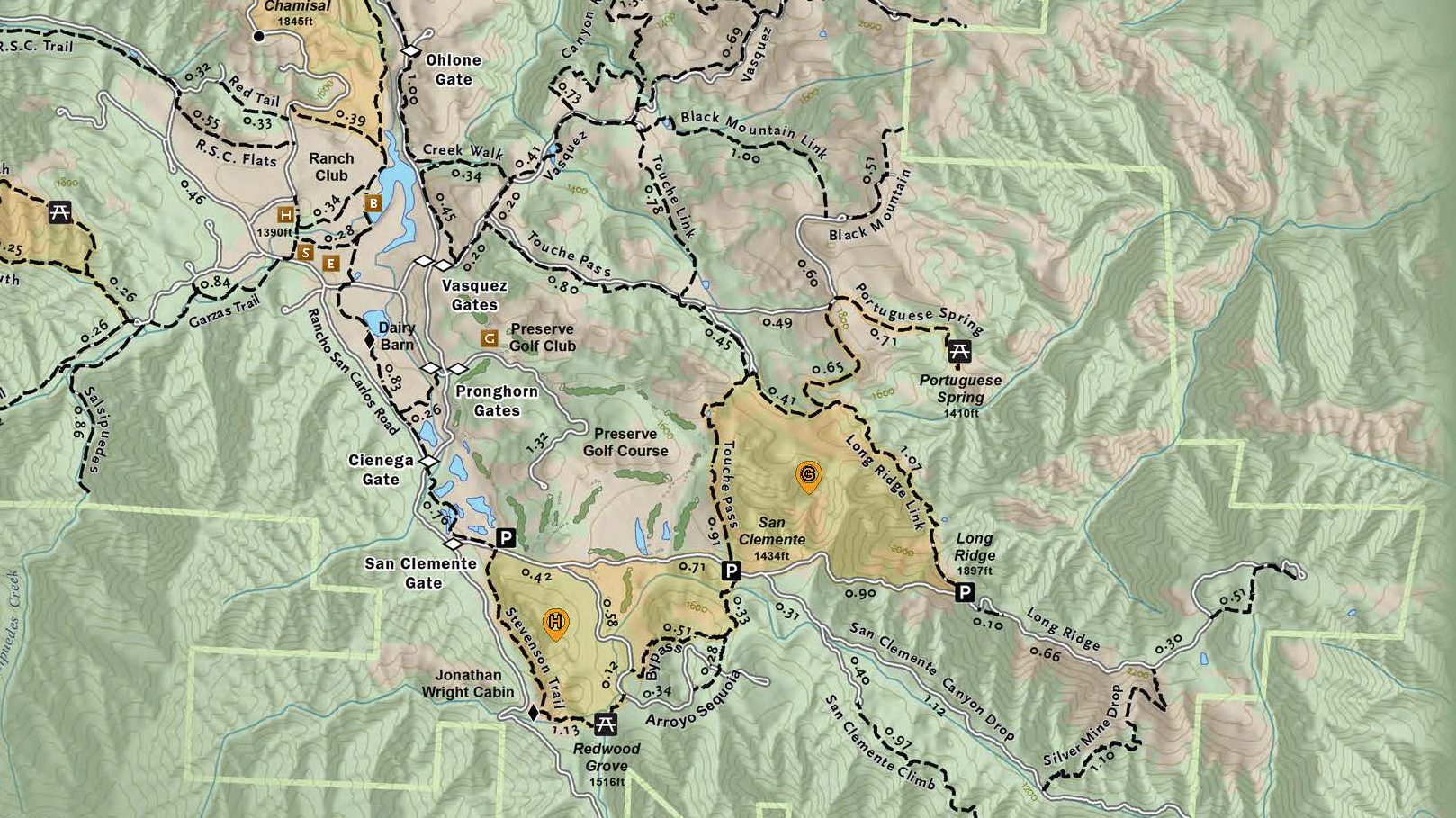 Santa Lucia Preserve Map Santa Lucia Preserve Maps Santa Lucia Conservancy