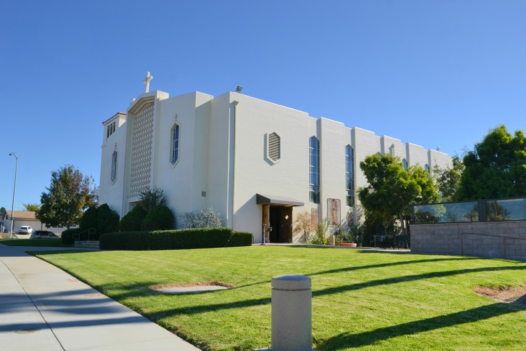 ChurchFromSideHomepage St. Louis de Montfort Catholic Parish