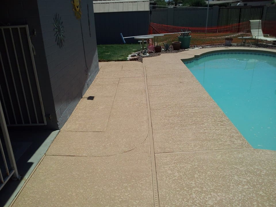 Cool Deck Backyard Swimming Pool Sledge Concrete Coatings
