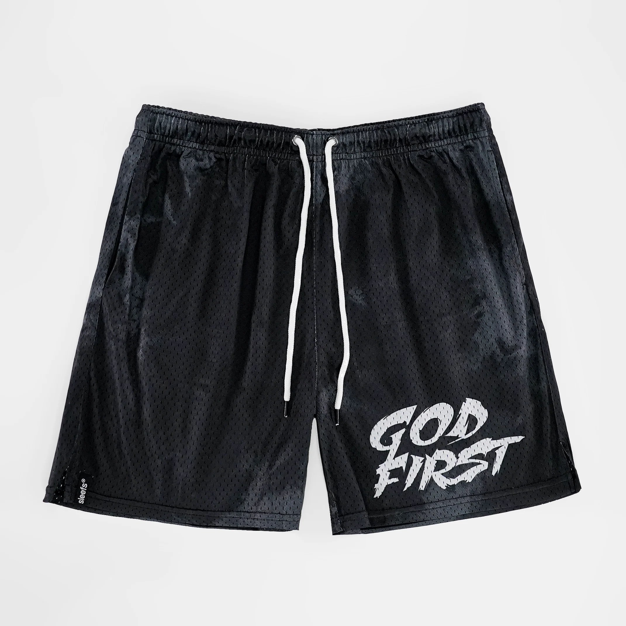 God First Black Shorts 7" SLEEFS