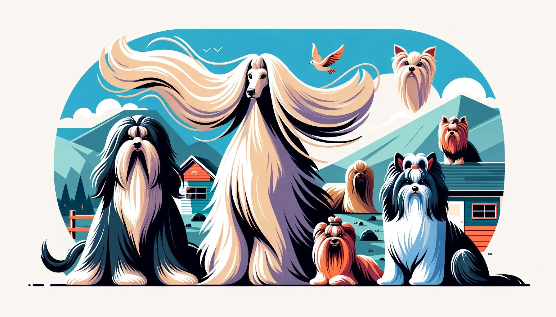 Top 10 LongHaired Dog Breeds UK Sleepets