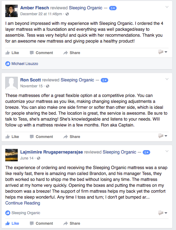 Official Sleeping Organic Reviews From Across America