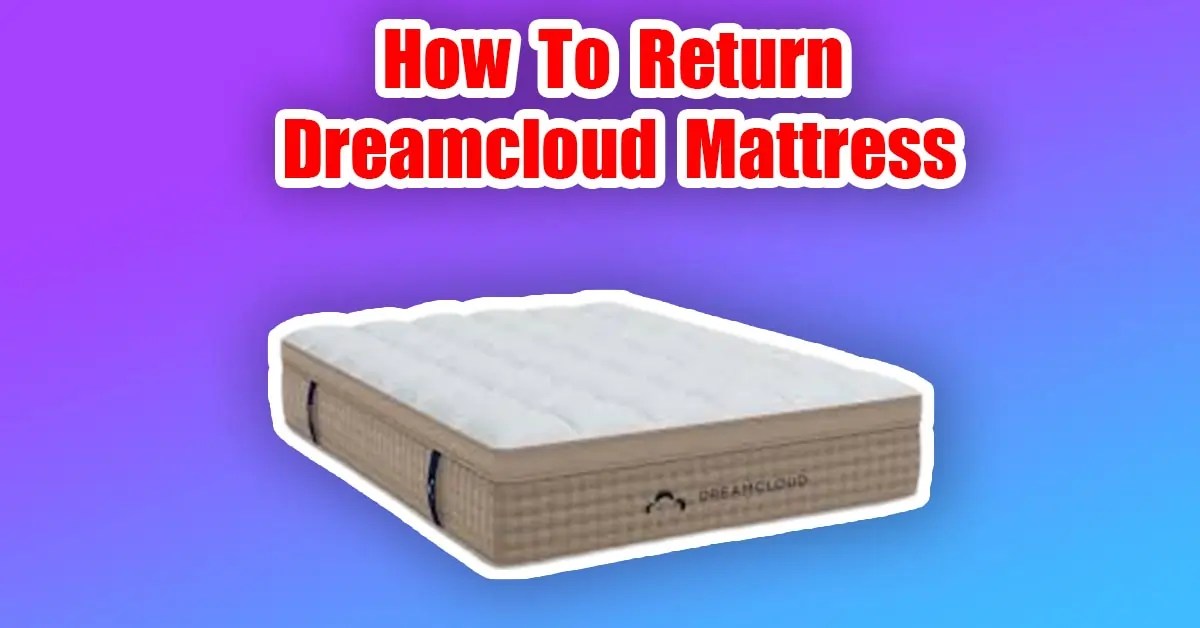 How to Return Dreamcloud Mattress (Return Policy) 2023