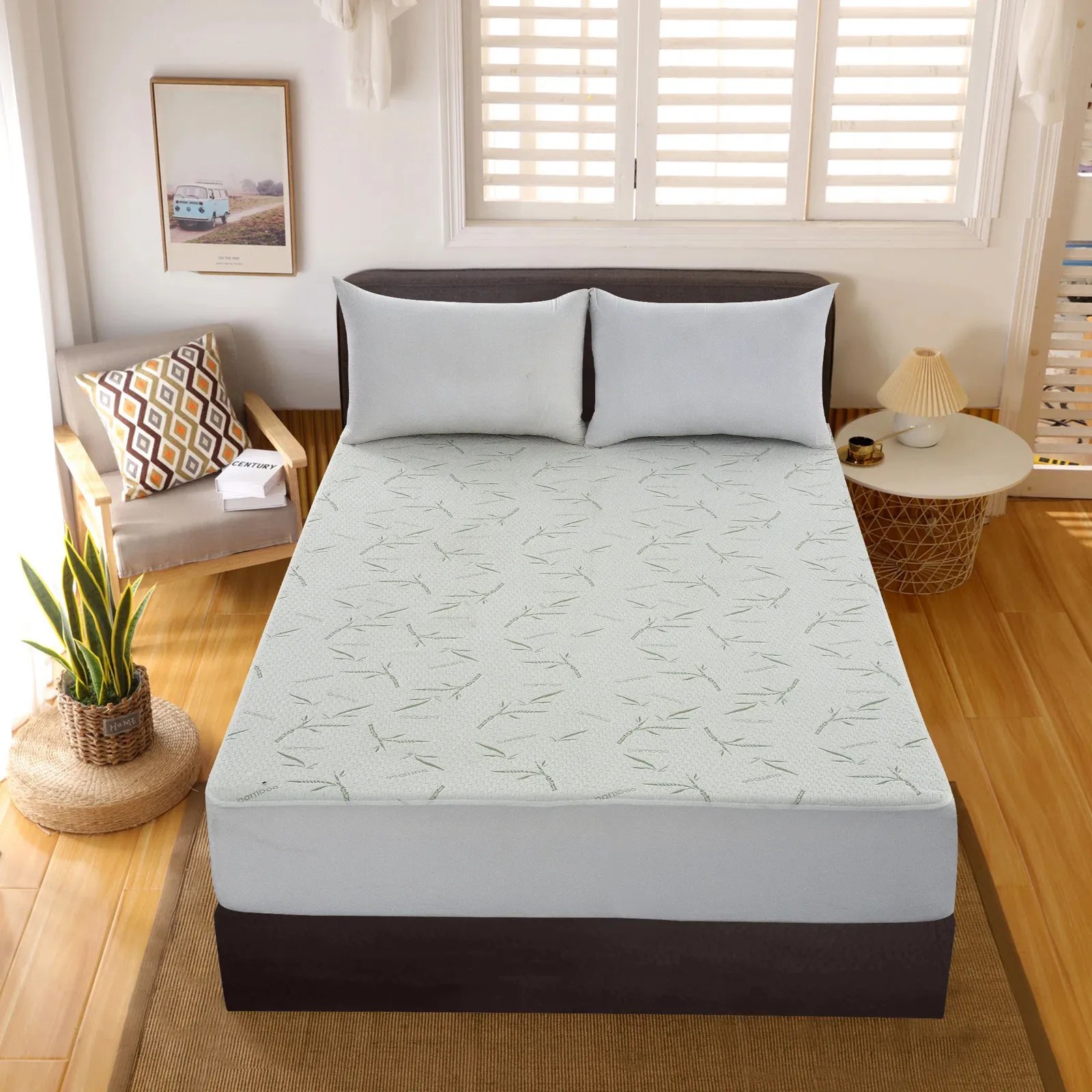 Waterproof Bamboo Mattress Protector SLEEPSDEERThe High Quality