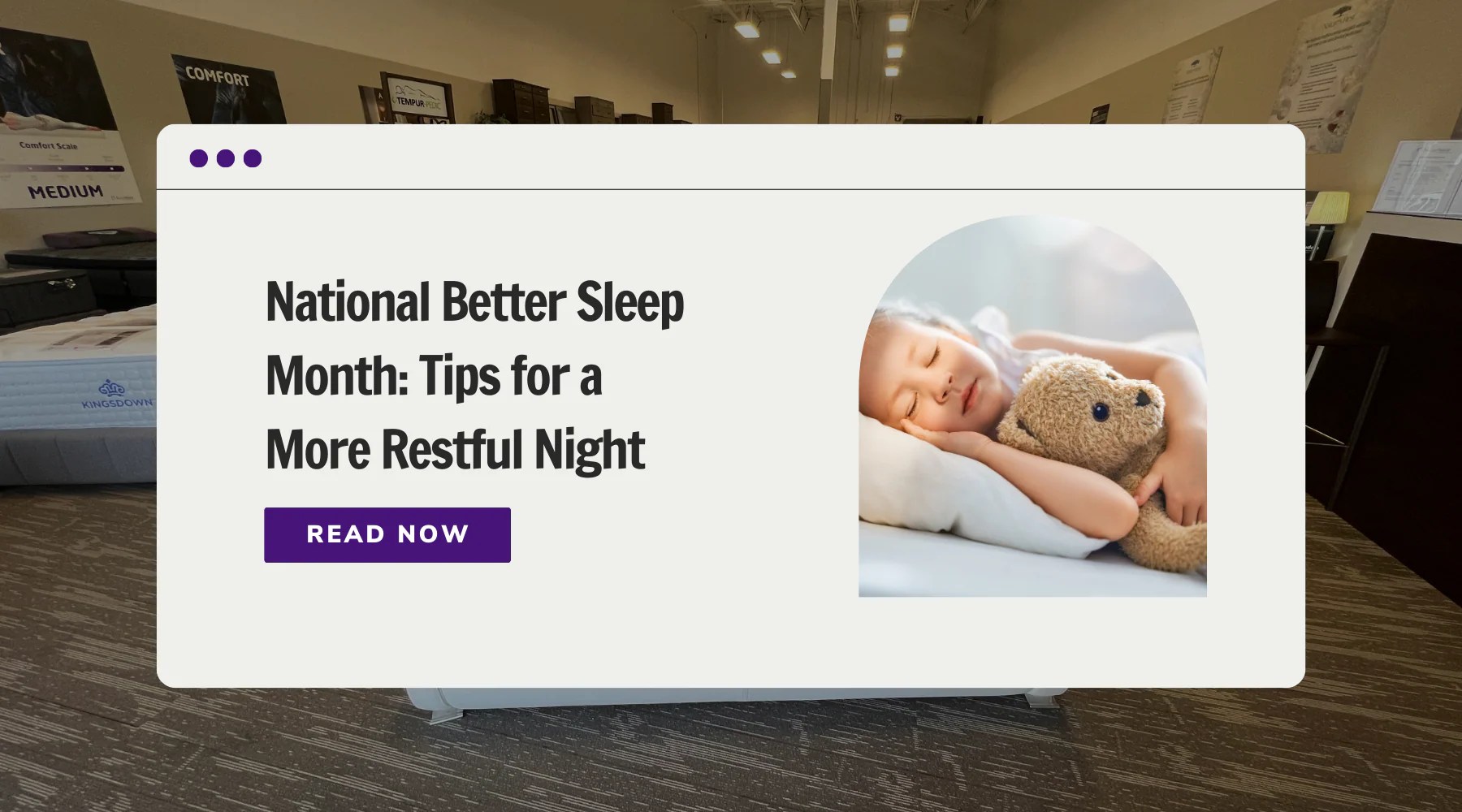National Better Sleep Month Tips for a More Restful Night Sleep Shop