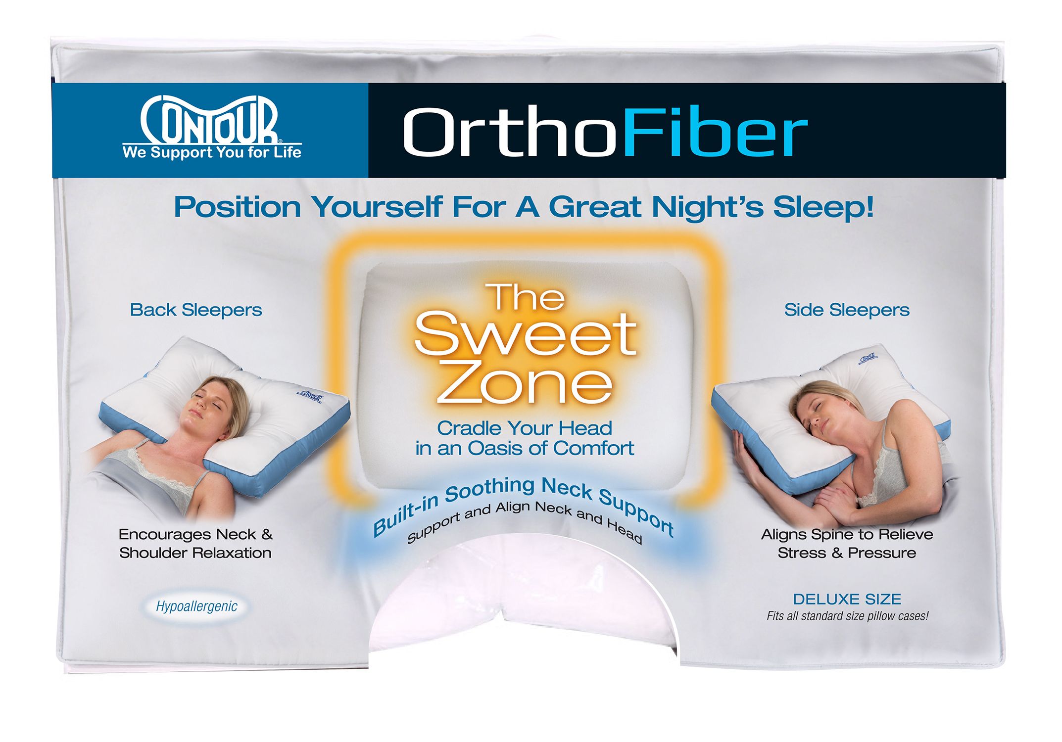 OrthoFiber Pillow Sleep Well Rested