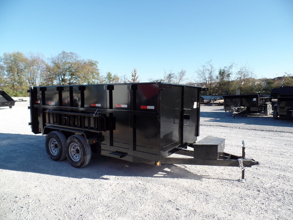 Dump Trailer 7′ X 14′ Hydraulic Trailer With 4ft Sides SLE Equipment