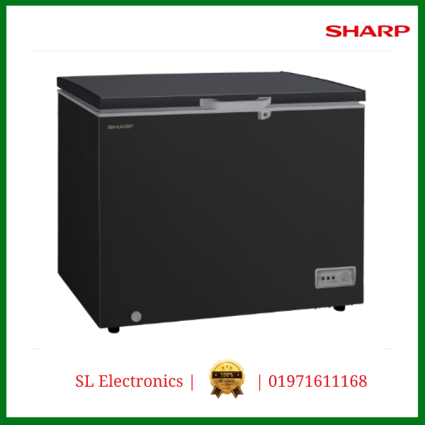 Sharp Freezer SJC338BK 310 Liters Black Sl Electronics